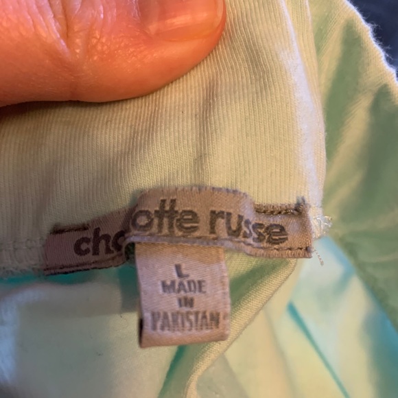 Charolette Russe Mint Green Skater Skirt size L - Picture 3 of 3